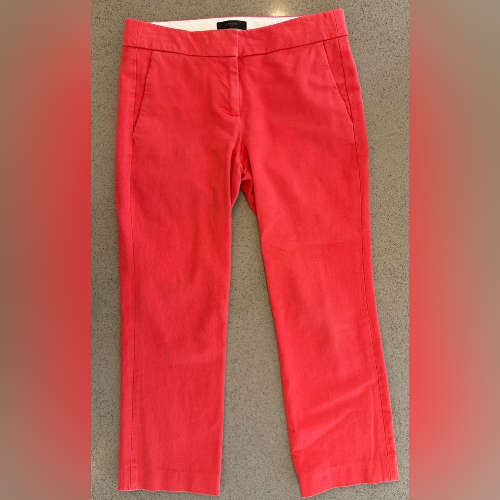 J Crew Campbell Orange Pants | size 2P